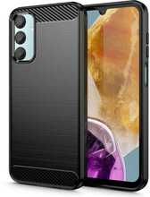 Telefoniümbris Tech-Protect TPU Carbon, Samsung Galaxy M15 5G, must