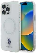 Telefoniümbris US Polo Assn IML Ring MagSafe, Apple iPhone 16 Pro Max, valge
