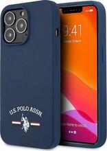 US Polo Assn USHCP13XSFGV silikoonümbris, Apple iPhone 13 Pro Max, sinine
