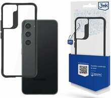 Telefoniümbris 3MK Satin Armor Case+, Samsung Galaxy S23 5G, läbipaistev/must