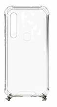 Evelatus silikoonist TPU ümbris, Xiaomi Redmi Note 8/Redmi Note 8 2021, läbipaistev kuldse kaelapaelaga
