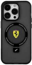 Telefoniümbris Ferrari FEHMP15SUSCAK Ring Stand 2023 Collection MagSafe, Apple iPhone 15, must