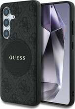 Telefoniümbris Guess 4G Round Patch Classic Logo MagSafe, Samsung Galaxy S25 Plus, must