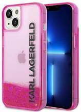 Telefoniümbris Karl Lagerfeld KLHCP14MLCKVF Liquid Glitter Elong, Apple iPhone 14 Plus, roosa