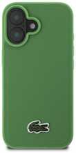 Telefoniümbris Lacoste Iconic Petit Pique Woven Logo MagSafe LCHMP16MPVCN, Apple iPhone 16 Plus, roheline