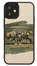 Telefoniümbris Man&Wood, Apple iPhone 12 mini, white bull