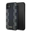 Telefoniümbris DKNY Hardcase Leather Checkered Mono Pattern DKHMN61PCPVSLK, Apple iPhone 11/XR, must