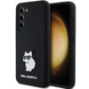 Karl Lagerfeld Choupette Metal Pin silikoonümbris KLHCS23SSMHCNPK, Samsung Galaxy S23, must