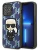 Telefoniümbris Karl Lagerfeld KLHCP13LPMNIKBL Monogram Ikonik Patch, Apple iPhone 13 Pro, sinine