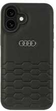 Telefoniümbris Audi Synthetic Leather AU-TPUPCIP16M-GT/D2-BK, Apple iPhone 16 Plus, must