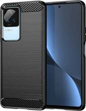 Telefoniümbris Carbon Case, Xiaomi Poco F4 5G, must