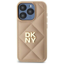 Telefoniümbris DKNY DKHCP15MPQDSLE Quilted Stack Logo, Apple iPhone 15 Plus, kollakas