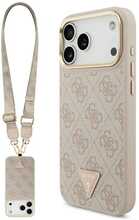 Telefoniümbris Guess 4G Triangle Logo & Big Strap Metal Buttons MagSafe GUHMP17XP4G4TCSP, Apple iPhone 17 Pro Max, roosa