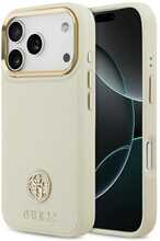 Telefoniümbris Guess Grained Strass Logo MagSafe GUHMP17LPGCRMDEE, Apple iPhone 17 Pro, beež