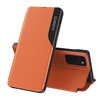 Eco Leather View Case, Samsung Galaxy A72 4G, oranž, kaanekorpus