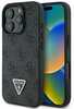 Telefoniümbris Guess Leather 4G Triangle Strass MagSafe, Apple iPhone 16 Pro Max, must