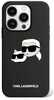 Telefoniümbris Karl Lagerfeld Silicone Karl & Choupette MagSafe KLHMP15XSKCHPPLK, iPhone 15 Pro Max, must
