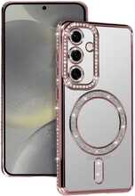 Bling MagSafe ümbris, Samsung Galaxy S25 FE, roosa, Topt