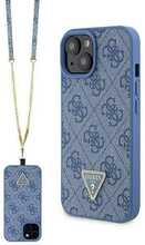 Telefoniümbris Guess Crossbody 4G Metal Logo GUHCP15SP4TDSCPB, Apple iPhone 15, sinine