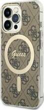 Telefoniümbris Guess GUHMP13LH4STW 4G MagSafe, Apple iPhone 13/13 Pro, pruun