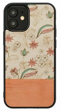 Telefoniümbris Man&Wood, Apple iPhone 12 mini, pink flower black