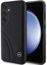 Mercedes nahast ümbris Curved Stitches MEHCS24S23RBCSK, Samsung Galaxy S24, must