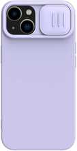 Telefoniümbris Nillkin CamShield Silky Silicone, Apple iPhone 15 Plus, helelilla