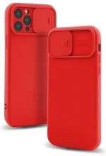 Silikoonümbris Fusion Accessories Camera Protect, Apple iPhone 13, punane