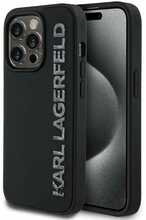 Telefoniümbris Karl Lagerfeld 3D Rubber Glitter Logo, Apple iPhone 13 Pro, must