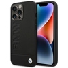 Telefoniümbris BMW Leather Hot Stamp Case BMHCP14XSLLBK, Apple iPhone 14 Pro Max, must