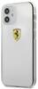 Telefoniümbris Ferrari ESTRHCP12STR Protect Silicone Case, Apple iPhone 12 Mini, läbipaistev