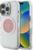 Telefoniümbris Guess IML Metal Colored Circle Classic Logo MagSafe, Apple iPhone 16 Pro, roosa