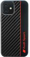Telefoniümbris Audi Carbon Fiber Stripe AUS-TPUPCIP12P-R8/D1-BK, Apple iPhone 12/12 Pro, must