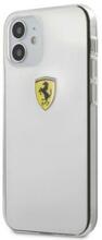 Telefoniümbris Ferrari ESTRHCP12STR Protect Silicone Case, Apple iPhone 12 Mini, läbipaistev