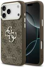Telefoniümbris Guess 4G Big 4G Classic Logo GUHCP17XP4G4SMCW, Apple iPhone 17 Pro Max, pruun/hõbe