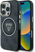 Guess IML Metal Glitter 4G Circle Triangle MagSafe, Apple iPhone 16 Pro Max, must
