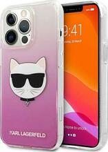 Telefoniümbris Karl Lagerfeld Choupette Head KLHCP13XCTRP, Apple iPhone 13 Pro Max, roosa