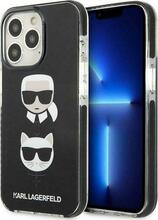 Telefoniümbris Karl Lagerfeld Karl&Choupette Head KLHCP13XTPE2TK, Apple iPhone 13 Pro Max, must