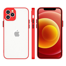 Telefoniümbris Milky silikonist flexible translucent, Xiaomi Redmi Note 10/Redmi Note 10S, punane