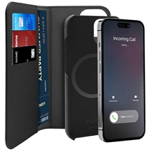 PURO Wallet Detachable 2in1 MagSafe ümbris, iPhone 14 Plus, must