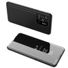 Telefoniümbris Clear View HURTEL, Xiaomi Redmi 10C, must, kaanega