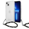 Telefoniümbris Guess GUHCP13MKPSBK, Apple iPhone 13, läbipaistev must pärlitega