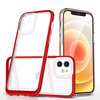 Telefoniümbris Hurtel Clear 3in1 gel, Apple iPhone 12, punane