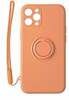 Mocco Pastel Ring silikoonümbris, Xiaomi Redmi Note 9T, oranž