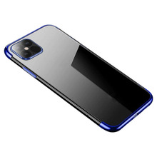 Telefoniümbris Clear Color Gel TPU Electroplating frame, Samsung Galaxy S21+ 5G, sinine