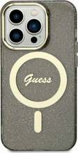 Telefoniümbris Guess GUHMN61HCMCGK Glitter Gold MagSafe, Apple iPhone 11/XR, must