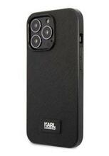 Telefoniümbris Karl Lagerfeld Saffiano Plaque KLHCP13XSFMP2K, Apple iPhone 13 Pro Max, must