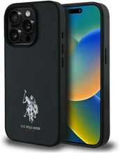 Telefoniümbris US Polo Assn USHCP15XPGEK Leather Embroidered DH Color, Apple iPhone 15 Pro Max, must