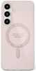 Telefoniümbris Guess Glitter Circle Classic Logo MagSafe, Samsung Galaxy S25, roosa