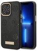 Telefoniümbris Guess GUHMP14LSAPSTK Peony Logo Plate MagSafe, Apple iPhone 14 Pro, must